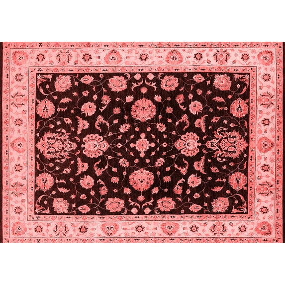 Ahgly Company Indoor Rectangle Oriental Red Traditional Area Rugs, 5' x 7'