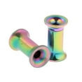 thumbnail image 4 of de estiramiento de oreja de tornillo de acero inoxidable colorido Tapón de 4mm Sunnimix Ear Tunnel Plug, 4 of 8