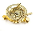 thumbnail image 1 of Sundial Compass Cadran Solaire en Laiton Massif, 1 of 6
