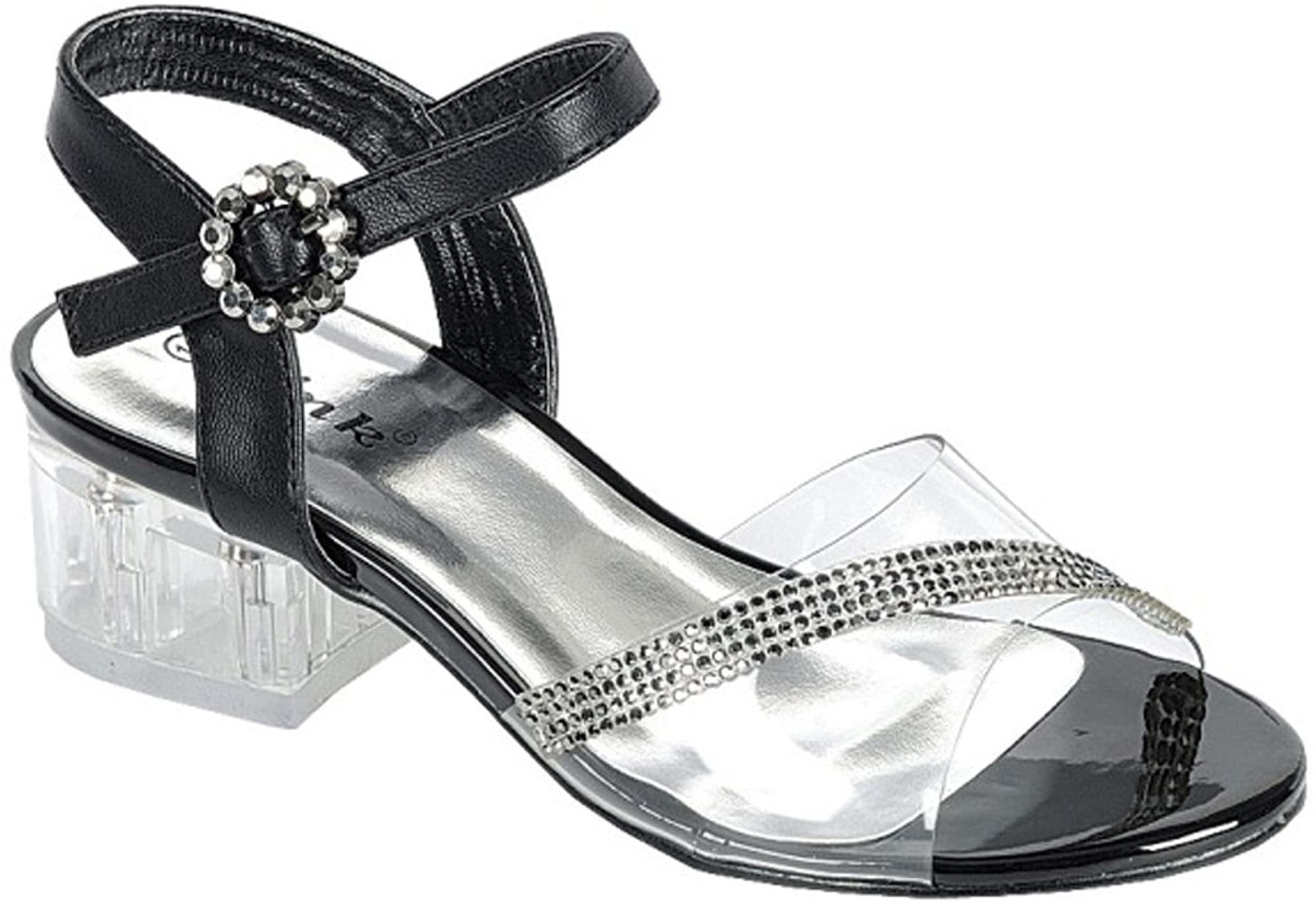 girls clear sandals