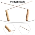 thumbnail image 2 of 99 9 Copper Dowsing Rods with Birch Wood Grip for Spiritual Exploration, 2 of 9