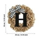 thumbnail image 3 of Ionze - Corona decorativa única para puerta de entrada durante todo el año con lazo, señal de bienvenida, guirnalda de 26 letras para puerta de entrada, primavera, todas las estaciones, decoración, 3 of 3