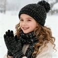 thumbnail image 2 of Kids Winter Warmer Hat Scarf For Toddlers Girls Boys Lined, 2 of 6