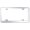 Chrome, variant on Plain Laser Etched Logo Stainless Steel Wide Body License Plate Frame (Brushed Chrome)