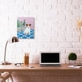 thumbnail image 2 of Stupell Home Décor Dog with Plants Pink Blue Pet Painting Canvas Wall Art by Sally B, 2 of 5
