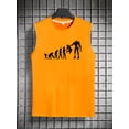 thumbnail image 3 of Camisetas sin mangas informales con estampado de evolución para hombre, chaleco deportivo de entrenamiento físico, camiseta sin mangas para verano, 3 of 4