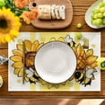 thumbnail image 4 of Sm:)e Sunflower Bee Summer Placemats 4 Pack 12x18 Inch, 4 of 7