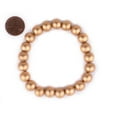 thumbnail image 2 of The Bead Chest Wood Stretch Bracelet, Gold - Stackable Beaded Jewelry, Unisex for Men & Women, 2 of 3