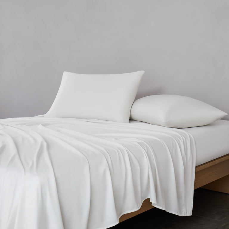 Sleep Philosophy WonderWool Blanket - 300 TC Cotton Sateen, Wool Blend, King Size White