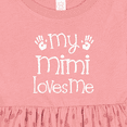 thumbnail image 4 of Inktastic My Mimi Loves Me Grandkids Girls Baby Dress, 4 of 5