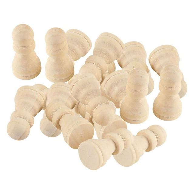 Rongfmy 20/50 Wooden Chess Set Chess Pieces Table Board Game Kids Educational Toys A A
