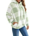 thumbnail image 3 of Christmas Womens Sherpa Pullover Fuzzy Fleece Oversized Warm Pullover Hoodies with Pockets Shermie, 3 of 5