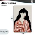 thumbnail image 4 of Stupell Industries Modern Woman in Striped Blouse Canvas Art, 24 x 36, by Omar Escalante, 4 of 8