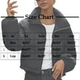 thumbnail image 6 of DAFPZW Women’s Winter Cropped Puffer Jackets Casual Quilted Baggy Long Sleeve Zip Down Coats Outerwear, 6 of 6