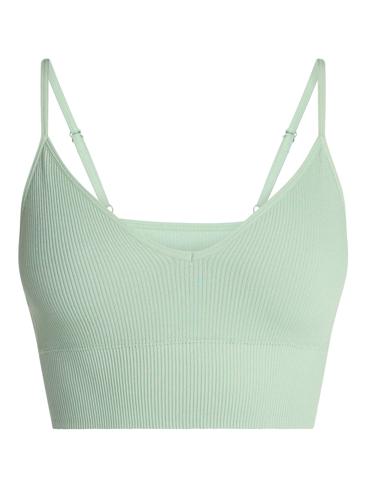 No Boundaries Seamless Core Longline Triangle Bra, Women's XS-XXXL
