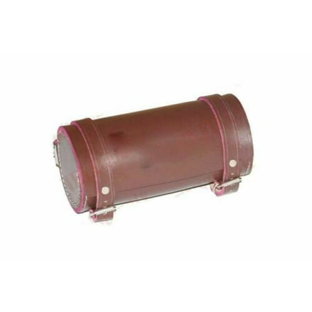 

Fits Royal Enfield Vintage Customised Brown Leather Tool Bag Roll Engraved