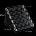 thumbnail image 5 of Loyalheartdy 6-Tier Clear Acrylic Rack Perfume Makeup Organizer Nail Polish Storage Shelf Ladder Stand Tiered Clear Acrylic Risers for Display, 5 of 8
