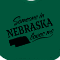 thumbnail image 4 of Inktastic Someone in Nebraska Loves Me Boys or Girls Baby Bib, 4 of 4