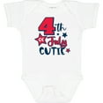 thumbnail image 3 of Inktastic 4th of July Cutie with Stars Boys or Girls Baby Bodysuit, 3 of 5