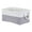 White/Grey 14*10*7in, variant on Unique Bargains Fabric Storage Cube Storage Bin Storage Basket White/Grey 14*10*7in