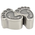 thumbnail image 3 of Storage Box Holder Keepsake Fetal Hair Collection Box Baby Exquisite Gift Packing Box Teeth European Style Cute Footshape Foot Shaped Beading Storage, 3 of 8