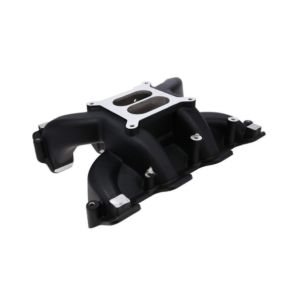 Cathedral Port Dual Plane Aluminum Intake Manifold for GM LS - Black