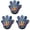 4pcs B#1, variant on Halloween Projector Finger Lights, LED Glow Projection Toys, Blister Packaged Party Supplies for Trick‑Or‑Treat Handouts & Kids Holiday Events