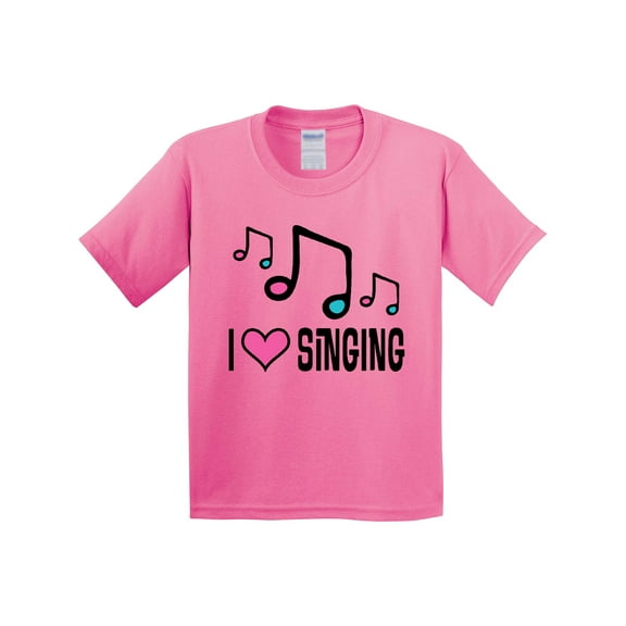 Inktastic Choir Singer Music I Love Singing Youth T-Shirt