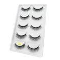 thumbnail image 2 of de 5 Pares de Pestañas Postizas Hechas , Paquete profesion de Pestañas Postizas, Pestañas para Ojos, Muy Naturales, Suaves Y Cómodas, 6 Fernando Pestañas postizas, 2 of 8