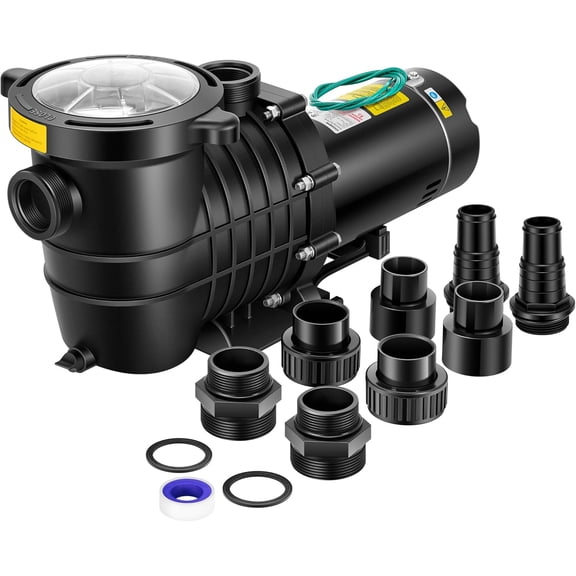 SPECSTAR 1.5 HP 6500 GPH Powerful Copper Motor Dual Voltage Self Primming in/Above Ground Swimming Pool Pump