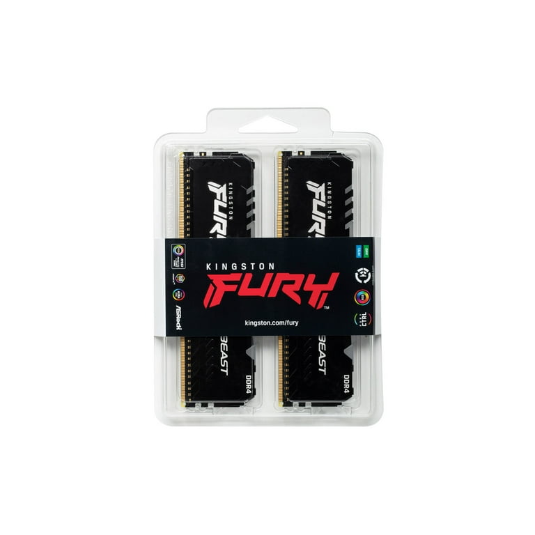 Kingston FURY Beast RGB 32GB (2x16GB) 3200MT/s CL16 Desktop Memory