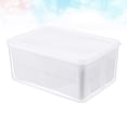 thumbnail image 3 of EeaseMX Refrigerador de cocina para el hogar, caja para conservar alimentos y frutas, recipiente hermético, rectangular, transparente y con drenaje (3 l, blanco), 3 of 7