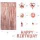 thumbnail image 2 of Paquete de globos de papel de aluminio de cumpleaños de seda de lluvia de oro rosa l, 2 of 5
