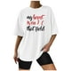 thumbnail image 1 of Camisas sexy de verano para mujer Blusa regular estampada con cuello redondo y manga corta OAVQHLG3B Store lin121212, 1 of 5
