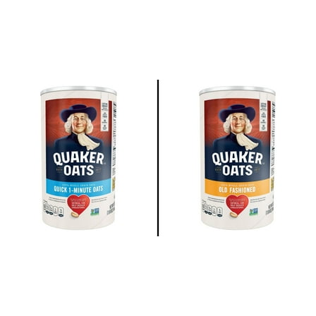 Quaker Quick 1-Minute Oats 42 oz & Quaker Old Fashioned Oats 42 oz