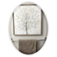 thumbnail image 1 of OVALCREST - Singapore Framed Floating Oval Mirror - Linen White - 16 5/8" x 20 5/8", 1 of 8