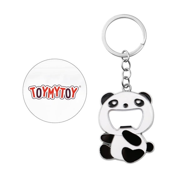 COSMOBETTY 1Set Panda Key Chain Small Bottle Opener Multi Color Zinc Alloy Portable Keychain For Any Occasion