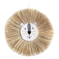 thumbnail image 2 of Animal Head Hand-Woven Wall Hanging Craft,Cartoon Lion Tiger Straw and Cotton Thread Weaving Wall Pendant,Nursery Room Wall Art Decor for Home Bedroom Living Room Decoration, 2 of 6