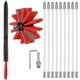 thumbnail image 1 of Kit Deshollinador Profesional 3,6m - Cepillo Deshollinador Nylon Regulable 100mm - Conductos 9 Varillas Deshollinador - Kit Deshollinador Pellet S Kuyhfg Bienvenido a Kuyhfg, 1 of 5
