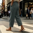 thumbnail image 5 of Hurxie Women Casual Lightweight Drawstring Elastic Waist Pants with Pockets Gray,2XL, 5 of 6