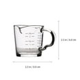 thumbnail image 2 of MasteelfCA 1Pc Two-mouth Espresso Cup with Scale Temperature Resistant Glass Measuring Cup, 2 of 8