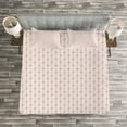 thumbnail image 3 of Ambesonne Love Quilted Bedspread Set 3 Pcs, Stripe Sketch Heart, Queen Size, Pale Pink and Black, 3 of 3