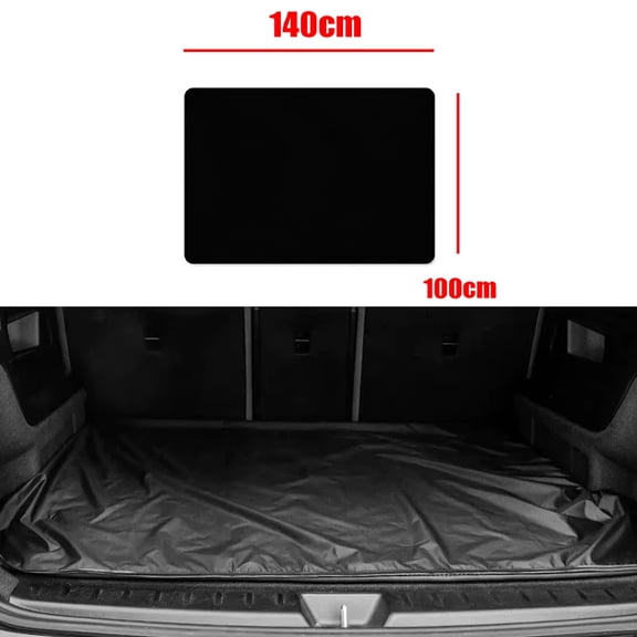 Universal Car Trunk Anti-Dirty Mat Black Cargo Protector Cloth with Privacy Cover for Daily Use & Travel