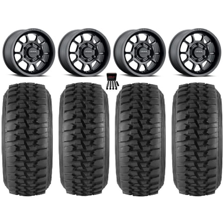 Method 409 15 Wheel Black 32 Desert Series Tires Can-Am Maverick R