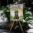 thumbnail image 4 of Happy St. Patrick’s Day Rottweiler with Green Hat Shamrocks Rainbow Vertical Matte Canvas Poster Rottie Dog Lover Gifts Idea Wall Art Home Decor - 03007, 4 of 5
