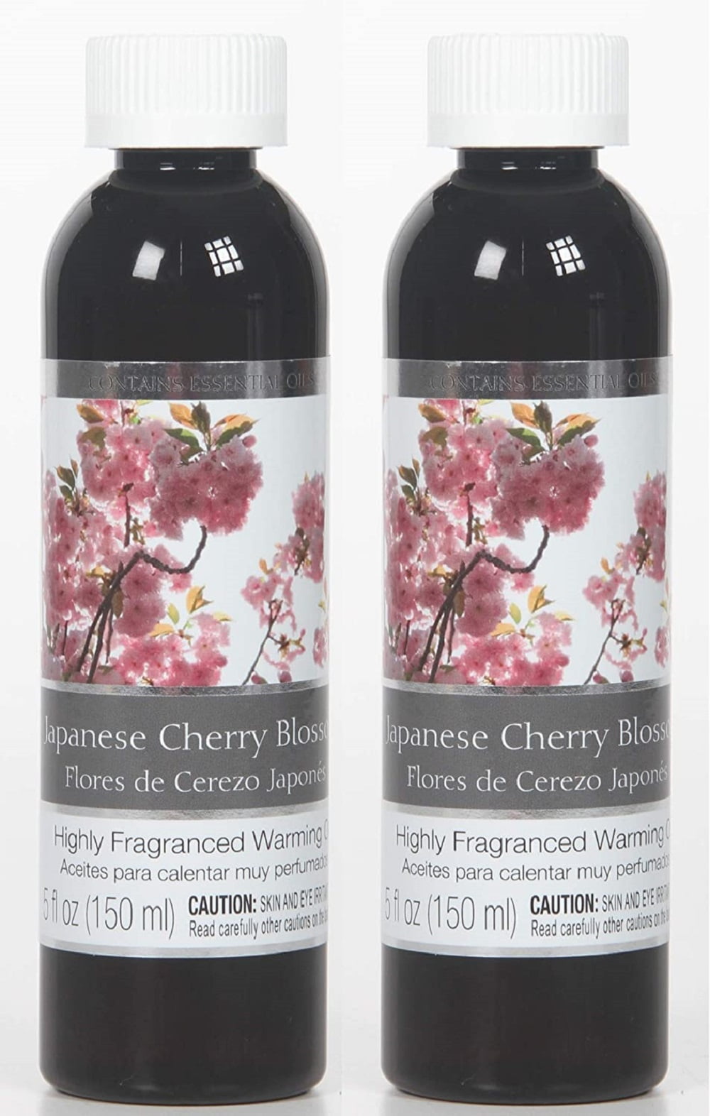 Hosley Set of 2, 5 oz Japanese Cherry Blossom Fragrance Warming Oils