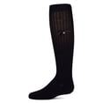 thumbnail image 2 of MeMoi Cotton-Rich Fancy Logo and Bow Trimmed Knee Sock - Girls - Female, 2, Brown, 2 of 11