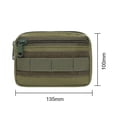 thumbnail image 3 of Bolsa MOLLE - Mini riñonera unisex, organizador de bolsillo, paquete de herramientas de caza (verde militar), 3 of 5