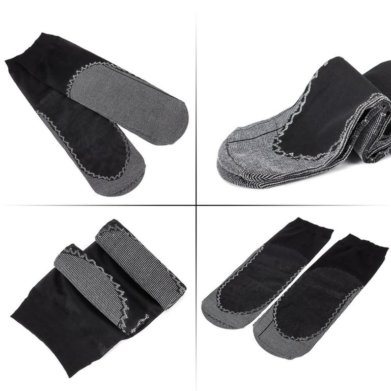 Gustave 10 Pairs Ankle High Mesh Sheer Socks for Women Anti-Slip