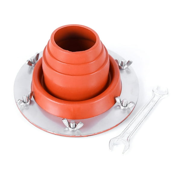 Camping Silicone Tent Stove Hole Furnaces Stove Chimney Vent with Steel Base for Outdoor Camping Accessories